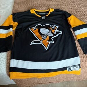 Pittsburgh Penguins NHL Black and Yellow Youth Jersey